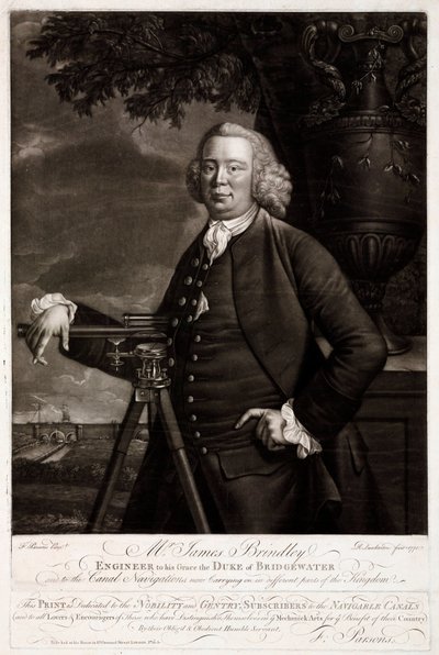 James Brindley, ingegnere civile britannico e costruttore di canali da Unbekannt