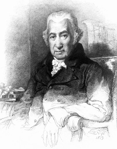 James Watt, ingegnere scozzese, inizio XIX secolo da Unbekannt