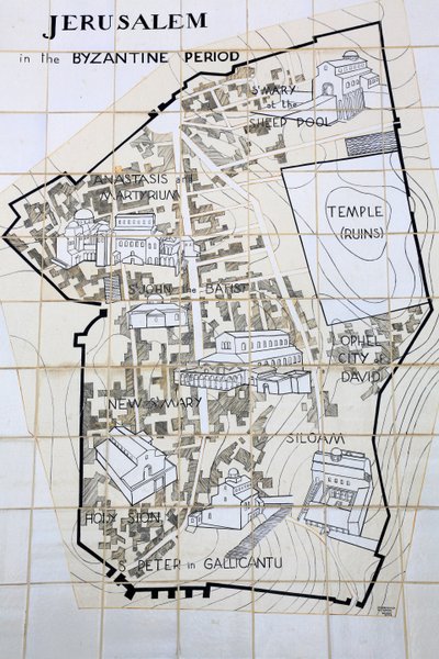 Gerusalemme nel periodo bizantino, Gerusalemme, Israele da Unbekannt