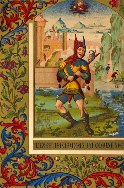 Giullare - ritratto di un buffone di corte medievale da Unbekannter Künstler