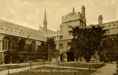 Jesus College, Oxford da Unbekannter Künstler