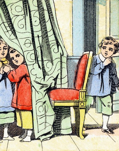 Gioco: nascondino - Alfabeto - intrattenimento per bambini - Immagini d