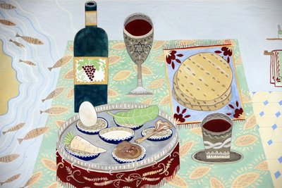 Museo Ebraico della Svizzera, Basilea, una tavola apparecchiata per un Seder di Pesach da Unbekannt