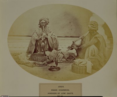 Jogis o incantatori di serpenti, indù di bassa casta di Delhi, n. 205 da 