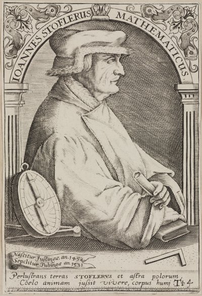 Johannes Stoeffler, astrologo tedesco da Unbekannter Künstler