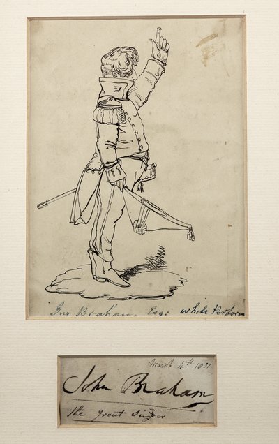 John Braham disegno marzo da Unbekannt