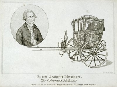 John Joseph Merlin, inventore e meccanico belga, c 1770 da Unbekannt