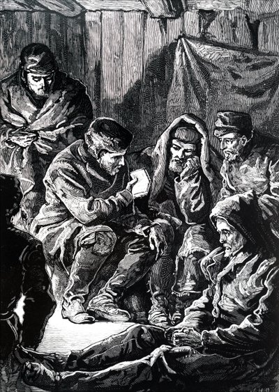 John Richardson durante una spedizione artica terrestre di Franklin da Unbekannt