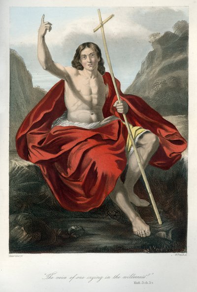 Giovanni Battista predica da Unbekannter Künstler