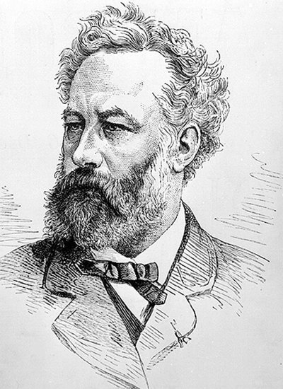 Jules Verne (incisione) da Unbekannter Künstler