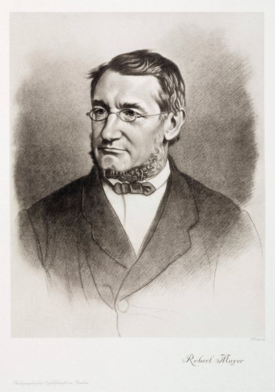 Julius Robert von Mayer, fisico tedesco, c 1870 da Unbekannt