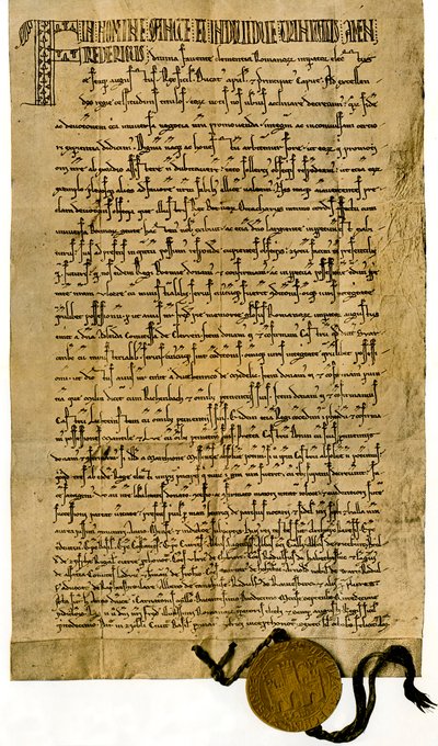 Carta di Federico II del 26 settembre 1212 da Unbekannter Künstler