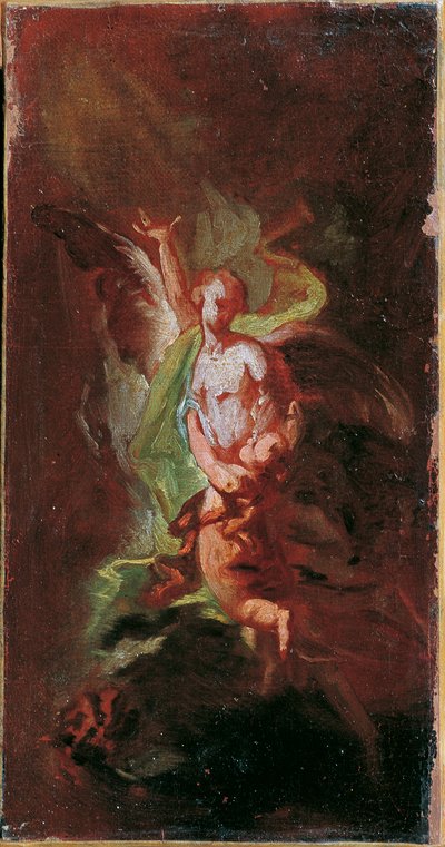 Bambino con angelo custode da Unbekannter Künstler