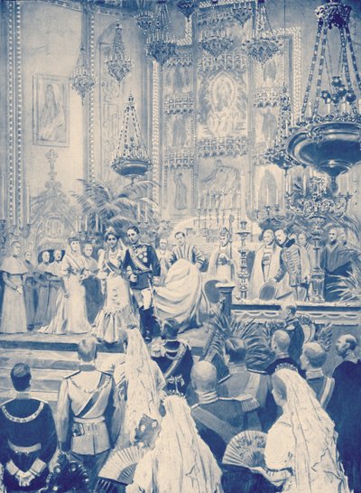 Matrimonio del re Alfonso di Spagna con la principessa Vittoria da Unbekannter Künstler