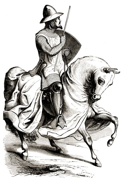 Cavaliere in armatura da guerra da Unbekannter Künstler