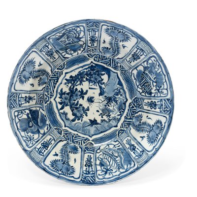 Grande piatto "kraak porselein", periodo Wanli, 1573-1619 da Unbekannt