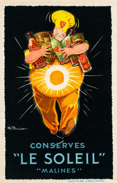 Le Soleil Malines Conserves - pubblicità da Unbekannter Künstler