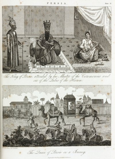 Il re e la regina di Persia, circa 1810-1829 da Unbekannt