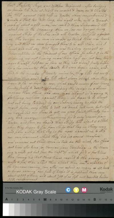 Lettera di Peter Brown a Sarah Brown, 25 giugno 1775 (carta) da Unbekannter Künstler