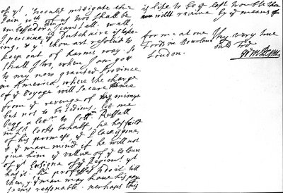 Lettera di William Penn a Henry Sidney sulla mutabilità e corruzione del mondo e dei monarchi e menzionando la sua 