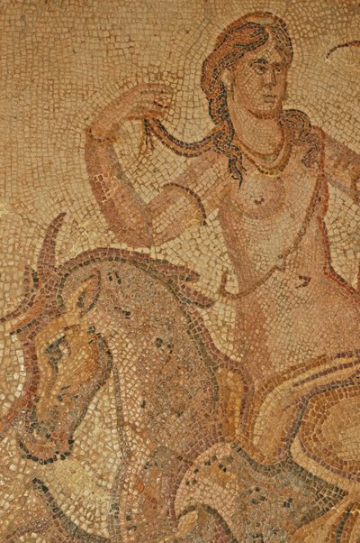Libia, mosaico romano di Ninfa e Satiro dalla Villa di Jason Magnus da Unbekannt