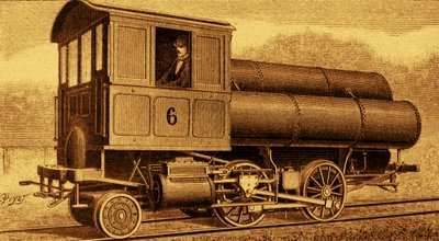 Locomotiva che funziona a pressione d