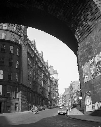 Guardando su Dean Street da The Side, Newcastle upon Tyne, Regno Unito, novembre 1963 da Unbekannt