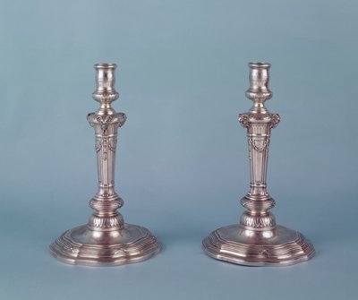 Candelabri in argento di Luigi XV da Unbekannt