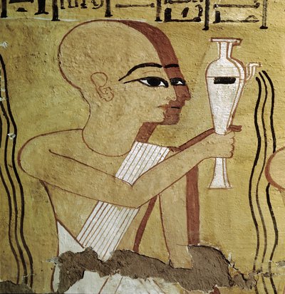 Luxor Tebe: Deir el Medineh, necropoli degli artigiani. Sacerdoti che praticano la purificazione. Tomba della XIX dinastia da Leopold Blonder
