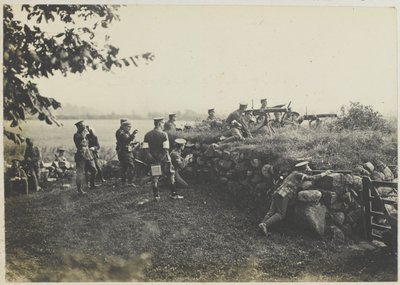 Mitraglieri in manovra, c.1911 da Unbekannt