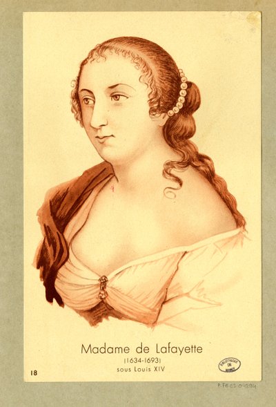 Madame de Lafayette da Unbekannter Künstler