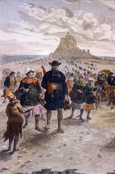 Manica N* 022, Museo di Avranches, "Ritorno dei pellegrini di Mont St Michel" da Unbekannt