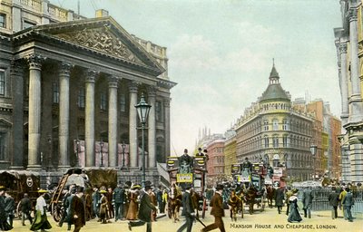 Mansion House e Cheapside, Londra da Unbekannter Künstler