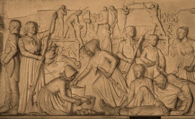 Rilievo in marmo con la storia del trek dei Boeri, Monumento Voortrekker in onore dei Boeri, Pretoria, Sudafrica, Africa da Unbekannter Künstler
