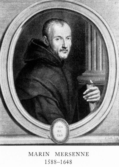 Marin Mersenne, matematico e scienziato francese, inizio XVII secolo da Unbekannt