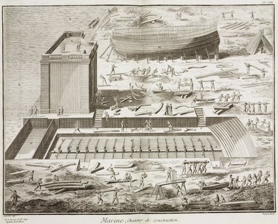 Marina, cantiere di costruzione in "L