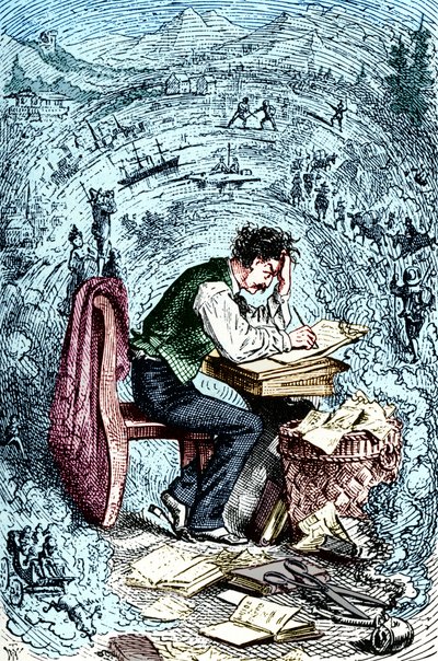 Mark Twain scrive 