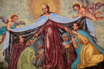 Affresco di Maria nella chiesa di Loreto, Praga da Unbekannt