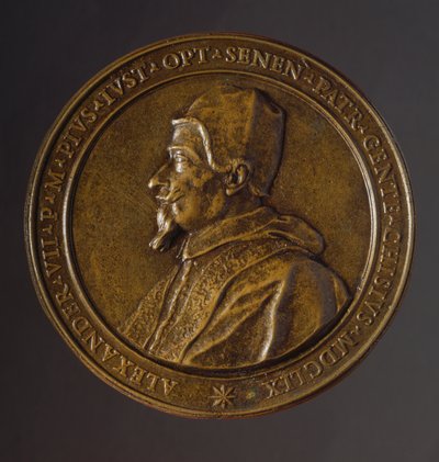 Medaglia commemorativa della peste che colpì Roma negli anni 1656-1657 da Benjamin Baud