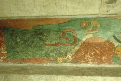 Messico, Città del Messico, Teotihuacan (I secolo d.C.), Tempio dei Giaguari, affresco del pappagallo da Unbekannt
