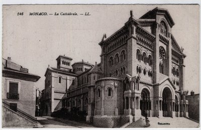 Monaco: vista esterna della Cattedrale Notre Dame Immaculee da William M. Timlin