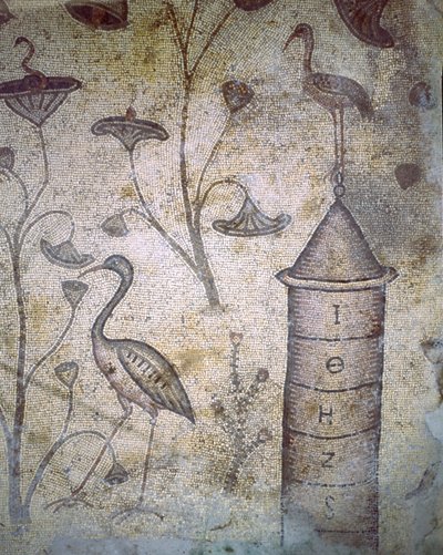 Mosaico nella Chiesa della Moltiplicazione dei Pani e dei Pesci da Unbekannt