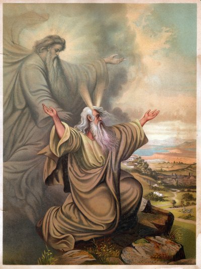 Mosè (litografia, circa 1900) da Unbekannter Künstler