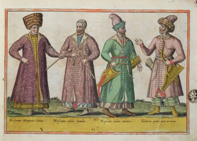 Costume moscovita e tartaro da Unbekannt