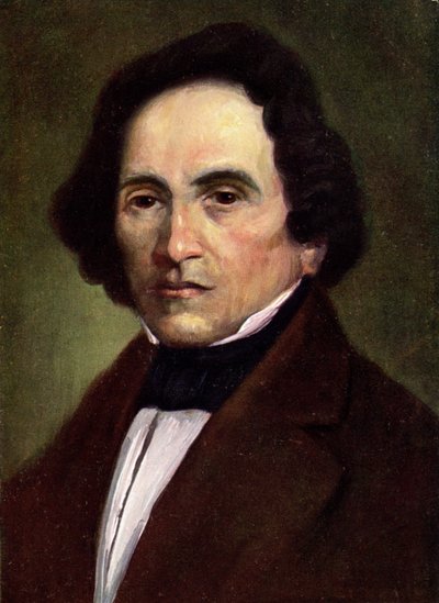 Musica. Il compositore tedesco Giacomo Meyerbeer. Illustrazione, Austria, c.1900 (cartolina) da Unbekannter Künstler