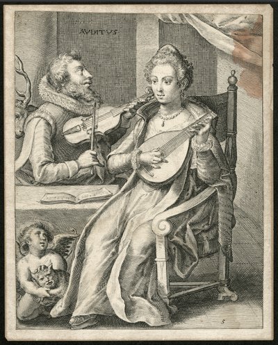 Scena musicale da Unbekannter Künstler