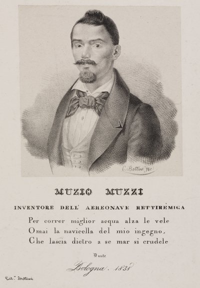 Muzio Muzzi, aeronauta italiano da Unbekannt