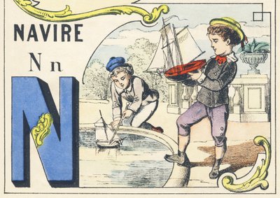 N : navire - Alfabeto dei giochi da Unbekannt