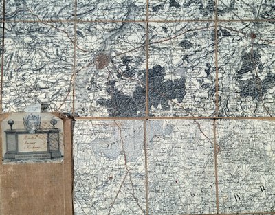 Guerra napoleonica. Mappa dello Stato Maggiore di Napoleone I da Unbekannt