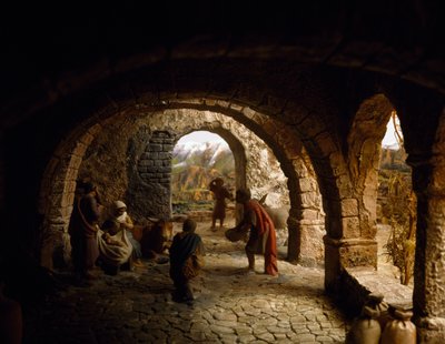 Natività, diorama della natività, Spagna, XX secolo da William M. Timlin